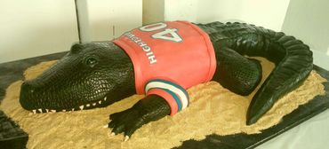 Alligator, Florida gator, birthday cake