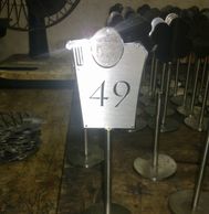 Masa İsimlik, Masa Numarası, Masa Numarası, Rezerve Yazısı