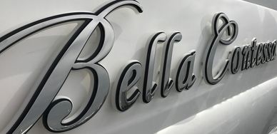 Lüks Yat Tabelası, Lüks Yat İsmi, Işıklı Lüks Yat Tabelası, Işıklı Tekne Tabelası, Işıklı Tekne İsmi