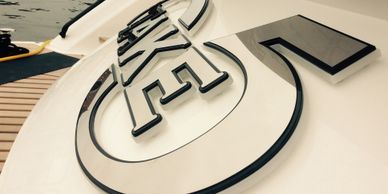 Lüks Yat Tabelası, Lüks Yat İsmi, Işıklı Lüks Yat Tabelası, Işıklı Tekne Tabelası, Işıklı Tekne İsmi