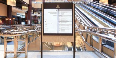 Otel İç Mekan Ayaklı İç Mekan İnfo ve Yönlendirme Panoları, Mimari Yönlendirme Sistemleri,