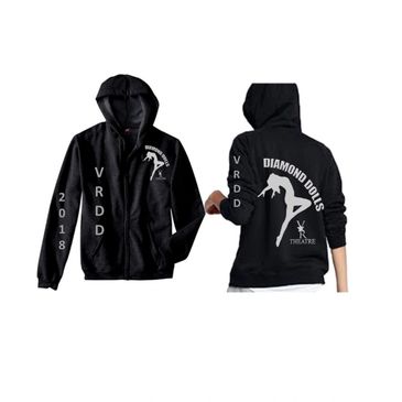 Diamond Dolls Black hooded jacket