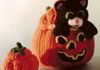 Kathleen Early - Halloween - Cat- in -Jack-o-lantern candydish centerpiece - crochet pattern