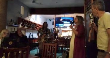 with Gabriela Goya in el Pirata