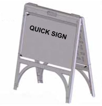 Quick sign style a-board sign