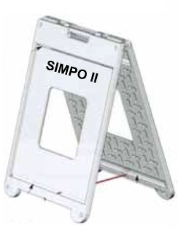 Simpo II style a-board sign