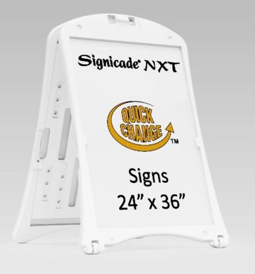 NXT style sandwich board sign
