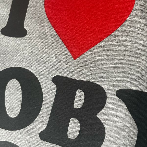 Close up of texture on a dtf print