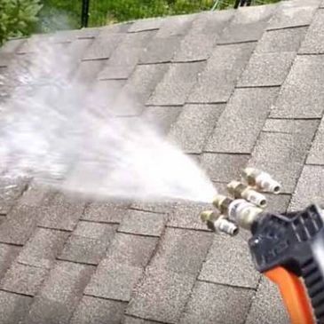 Roof cleaning soft wash