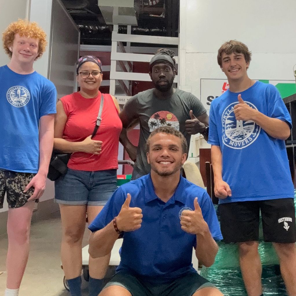 Portland Maine to Portland Maine move and truck loading by Portland Maine Movers.