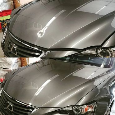 Lexus hood paintless dent removal.