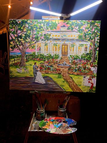 Live wedding painting
Louisiana
Mississippi
Wedding Artist
Plein air