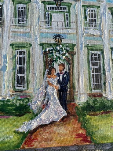 Live wedding painting reception
Louisiana
Mississippi
Wedding Artist
Plein air Ceremony
