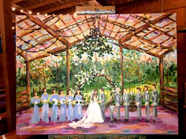 Live wedding painting reception
Louisiana
Mississippi
Wedding Artist
Plein air Ceremony
