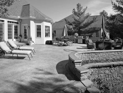 concrete patio installation in Gooding Idaho