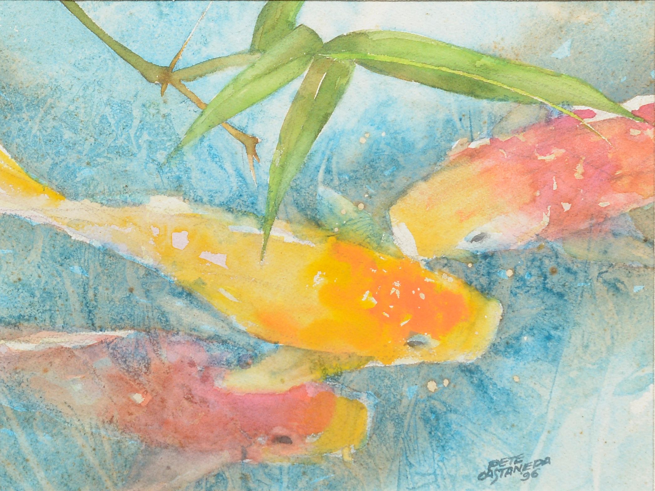 Pete Castaneda
"Garden Pond Delights I"
Watercolor
8 2/8in x 11 1/8in or 20.6cm x 28cm
1996