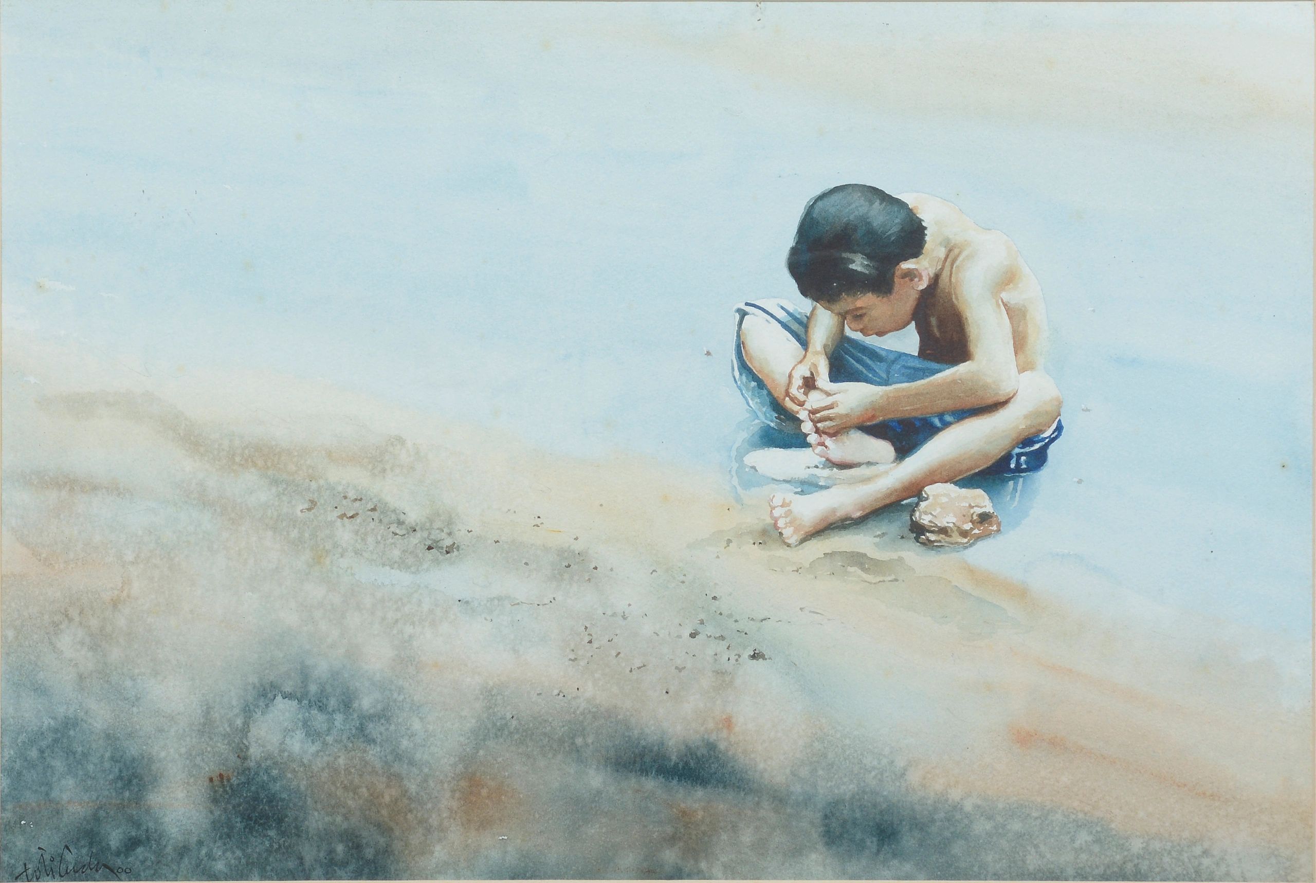 Toti Cerda
"Aray"
Watercolor
14in x 21in or 35.56cm x 53.34cm
2000