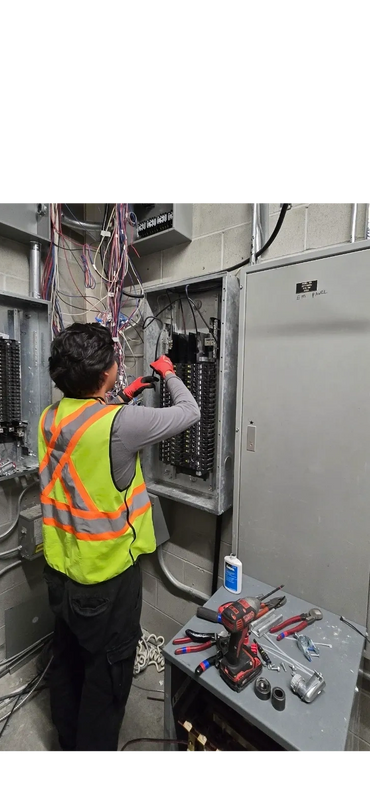 Installing new panels for tenant improvement