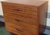 Zebra wood chest of drawers