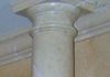 Painted marble crown molding and column
