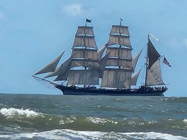 Home port is Galveston.