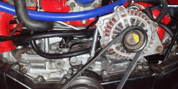 Subaru alternator relocation bracket flipped inlet manifold