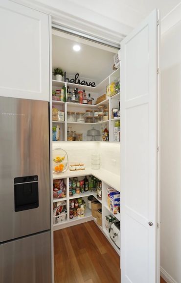 Walk-In Pantry by Kitchens for Living. Structural alterations by STS.