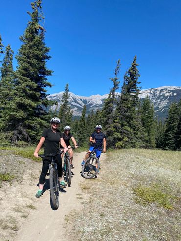 fun thing to do outdoors bike in the mountains on trails in jasper alberta canada