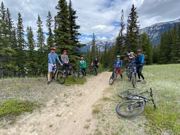 group tours booking summer jasper alberta mountain biking