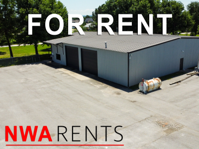 Warehouse building available for rent with NWA Rents.