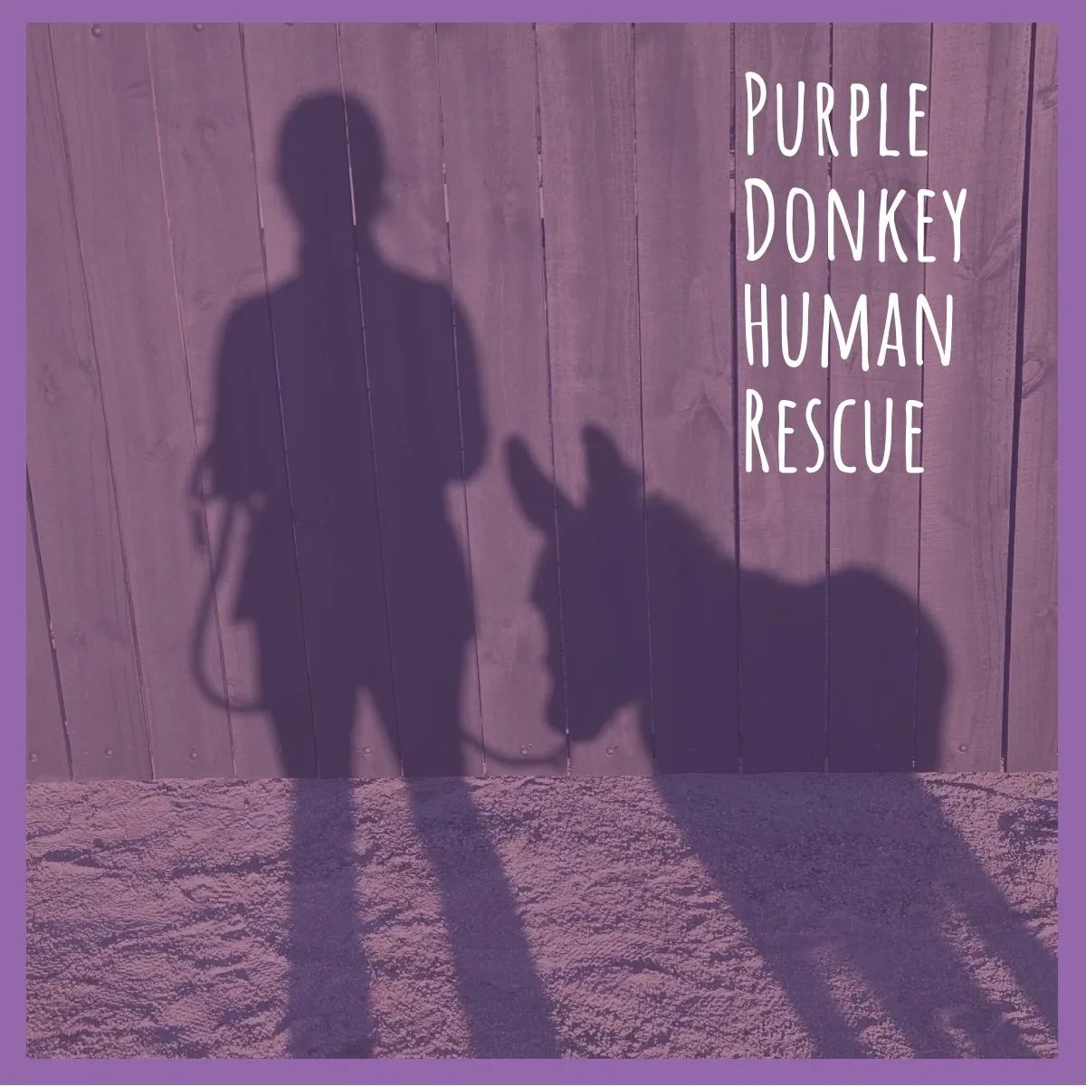 Purple Donkey Human Rescue Logo