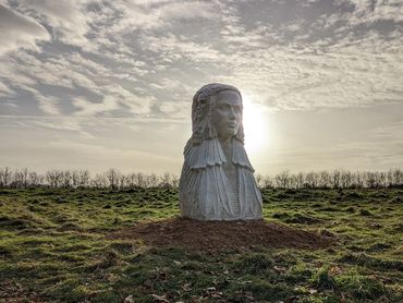Trisentona statue, triple Goddess of the River Trent, Staffordhire