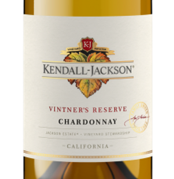 Kendall-Jackson Vintner's Reserve Chardonnay wine bottle label.