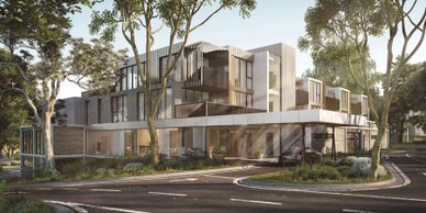 The Pavilions in nunawading aged care facility. Air conditioning mechanical work. Large scale aged.