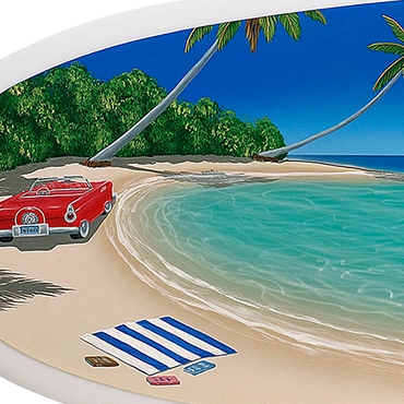 Beach Buggies - Surfboard - Dan Mackin's Tropical Paintings of Paradise
