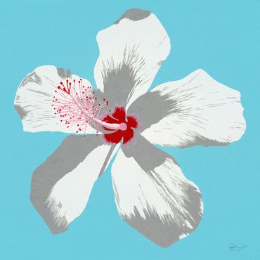 Hibiscus - Dan Mackin's Tropical Paintings of Paradise - Serigraph