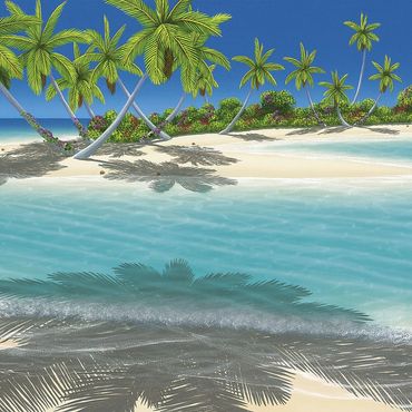 Morning Glory - Dan Mackin's Tropical Paintings of Paradise - Lithograph 13"x40"