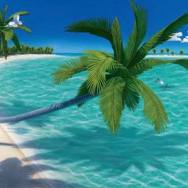 Rhythm In Blues - Dan Mackin's Tropical Paintings of Paradise - Lithograph 25"x38"