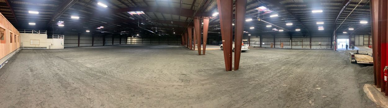 Concrete sub grade indoors