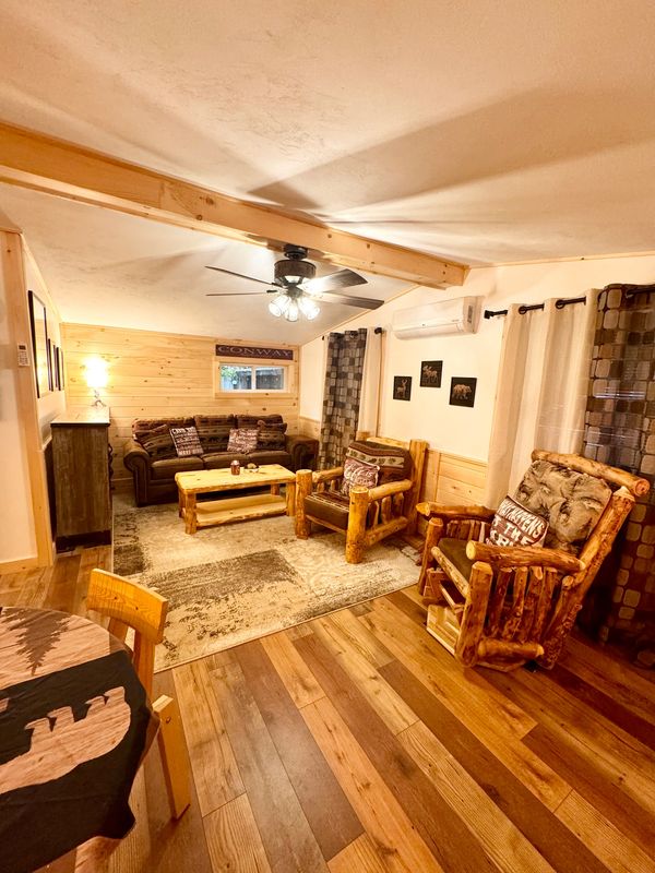 Living Room view of Troy's Cabin