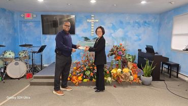 Cash Donation presentation