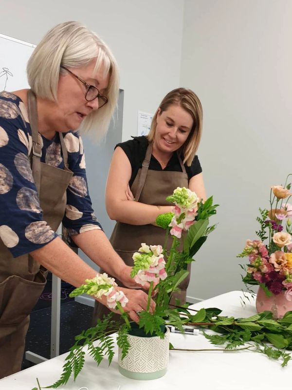 Bloom Culture - Mother and daughter team, Vicki and Carly hosting a Floral Art workshop