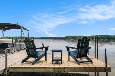 Dock views on Lake Allegan