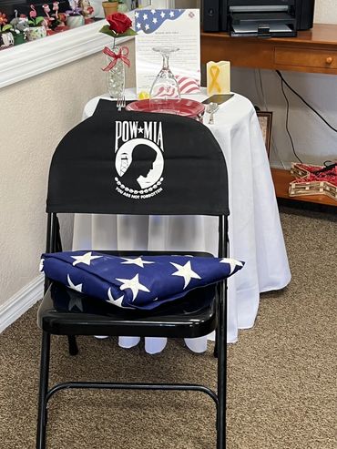 POW the missing man table
Never Forget those who fought known and unknown