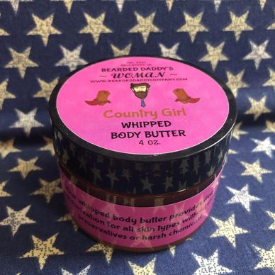 Whipped Body Butter & Sugar Scrub in a feminine country scent with cactus flower & cherry tobacco