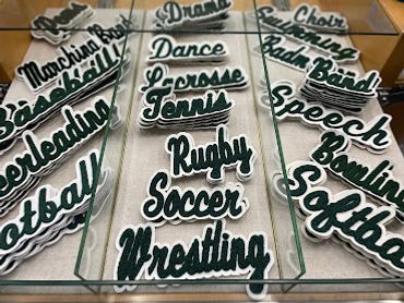 Letterman patches
sport patches
chenille patches
Letterman jackets
Plainfield
high school