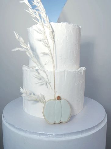 gender reveal cake floral naked cake wedding cake engagement bridal shower spring cake mothers day 