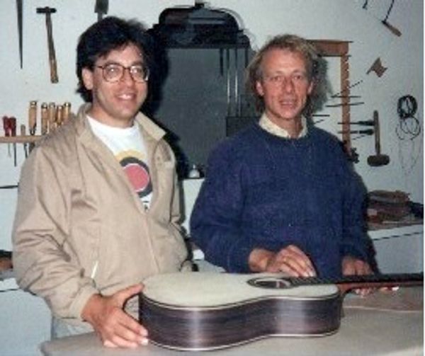 Two guitar makers