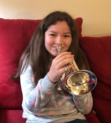 Never too young to play trumpet, we have great reconditioned used trumpets here on our site