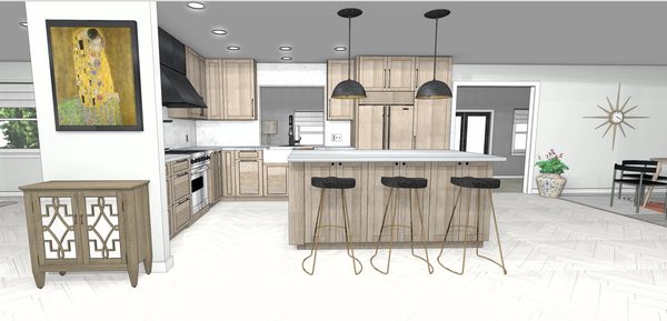 Residential Project :Kitchen Renovation ~ Rendering